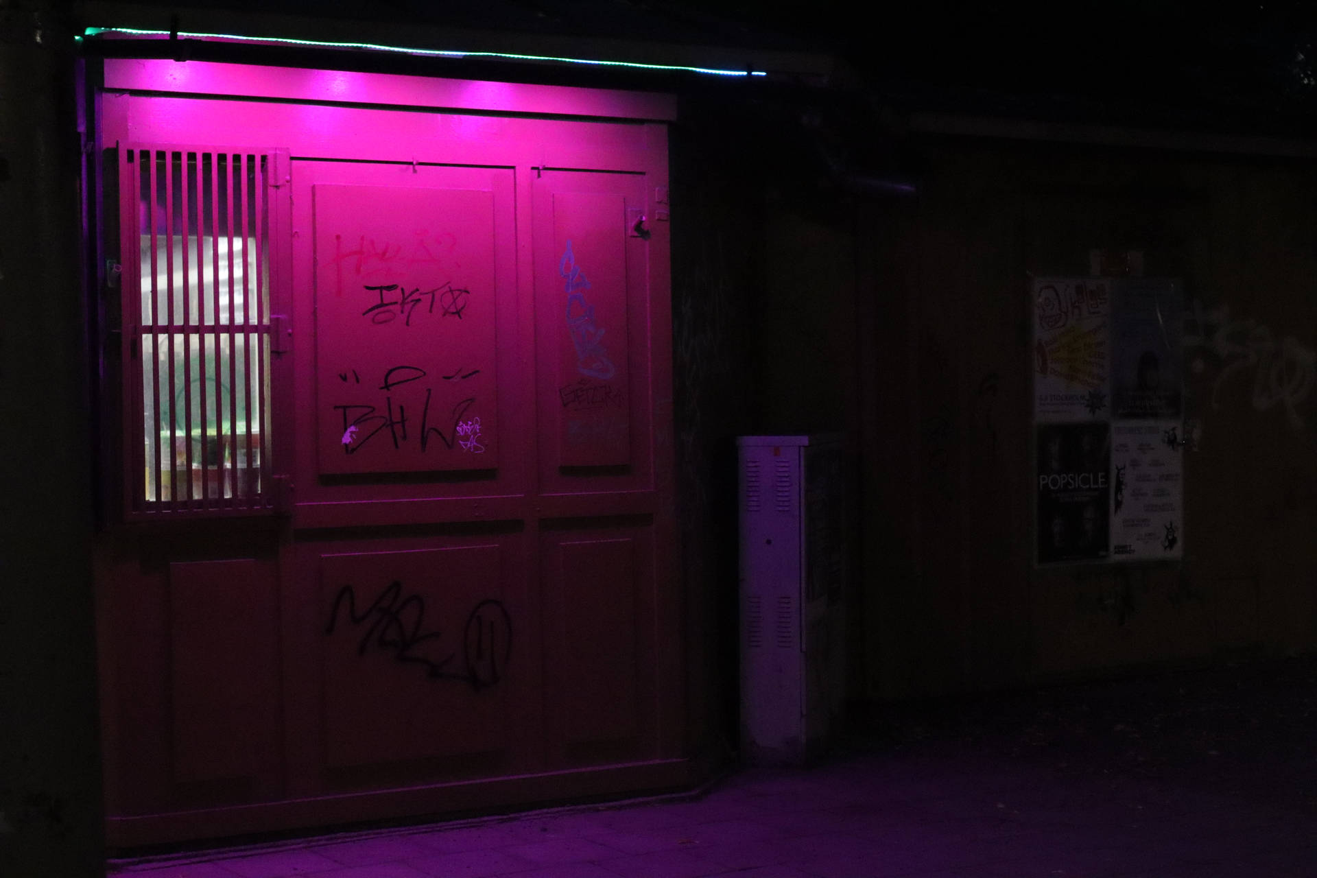 4k Neon Pink Led Light Background