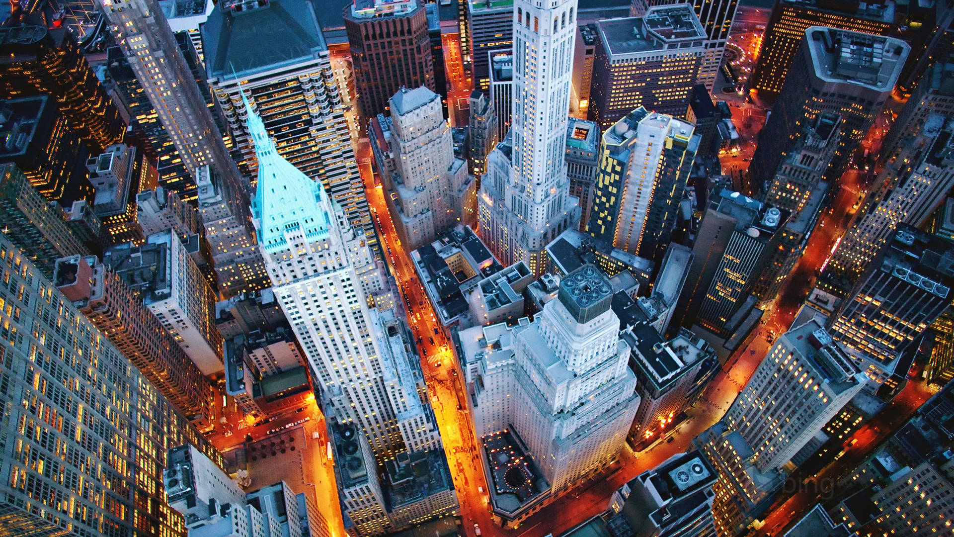 4k New York City Aerial View Background