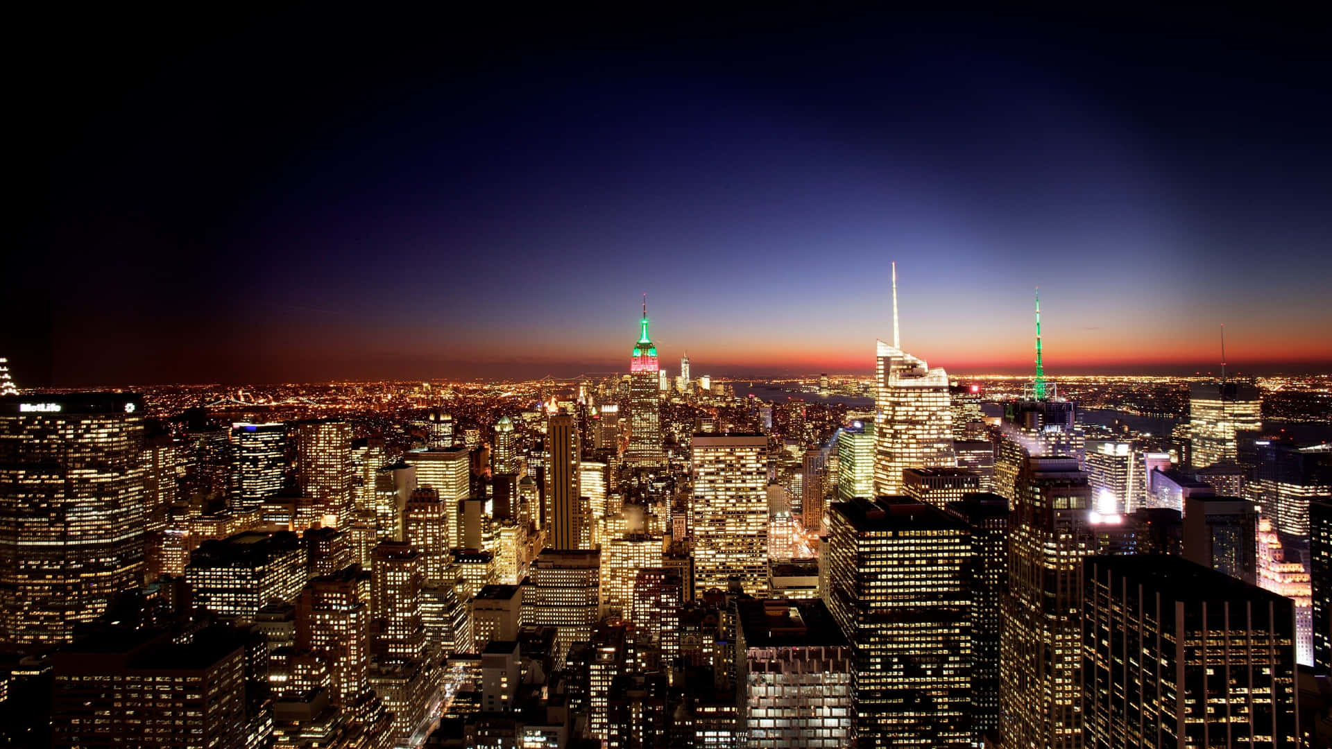 4k New York City Night Pastel Color Background
