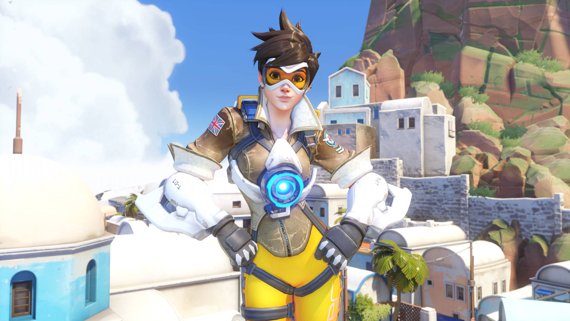 4k Overwatch Tracer Classic Skin Background