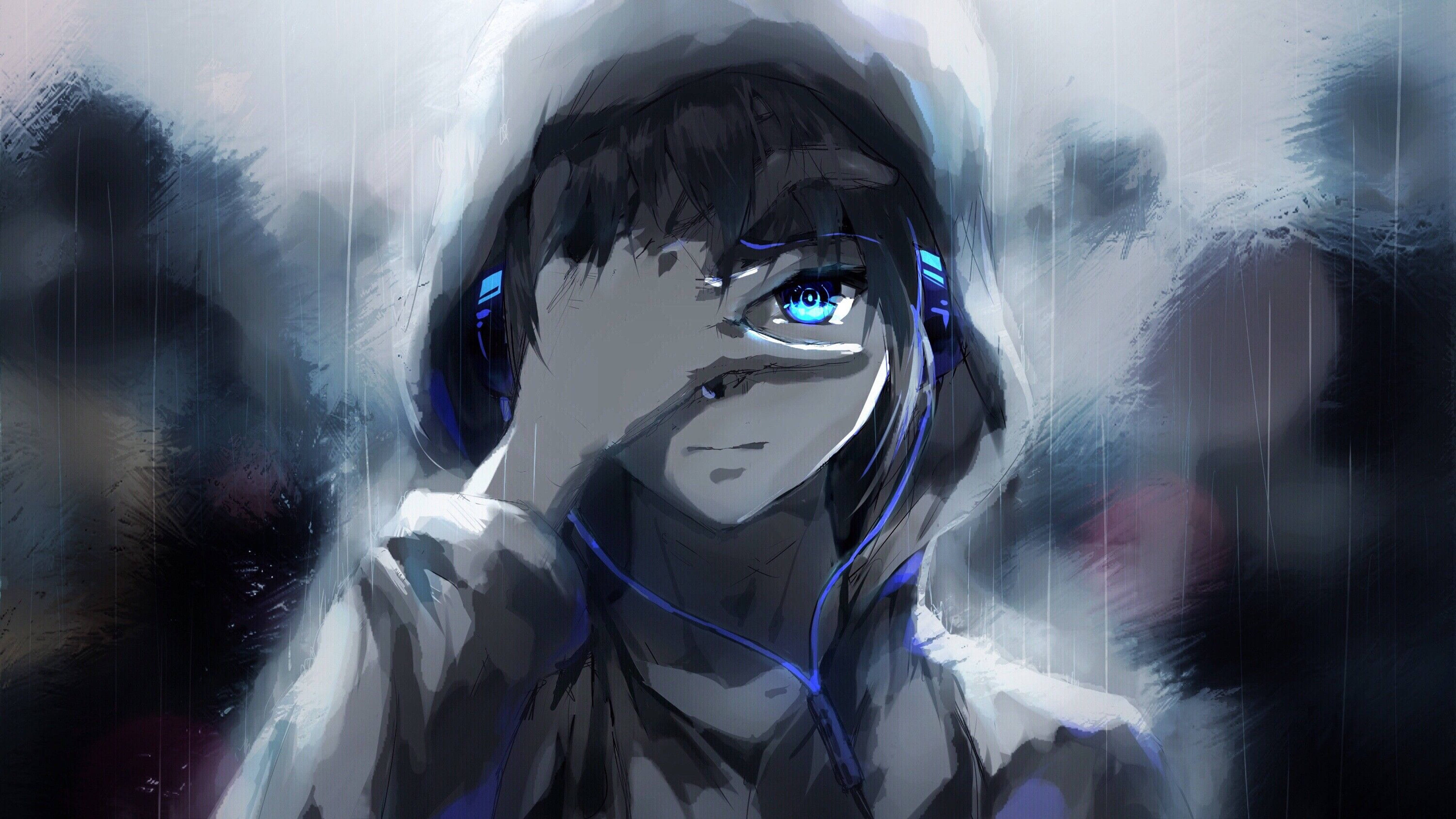 4k Pfp Anime Boy Hoodie Background