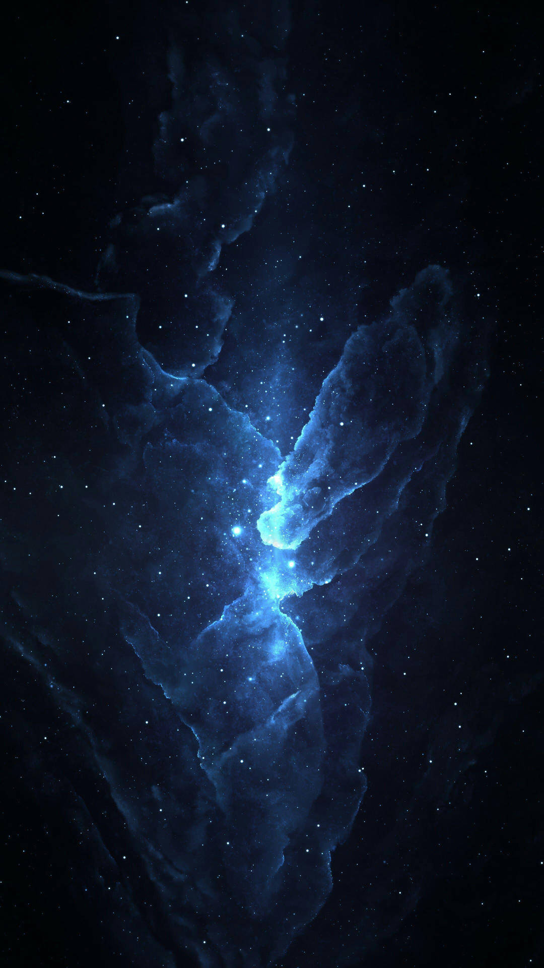 4k Phone Background Blue Stars In Space