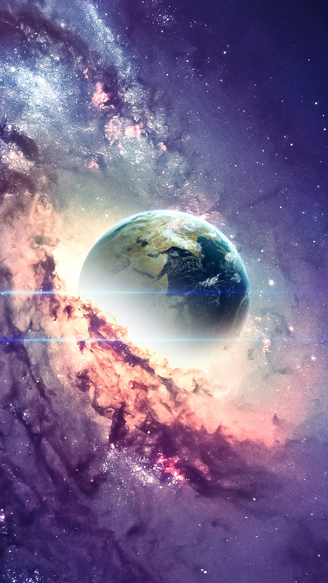 4k Phone Background Earth With Clouds Background
