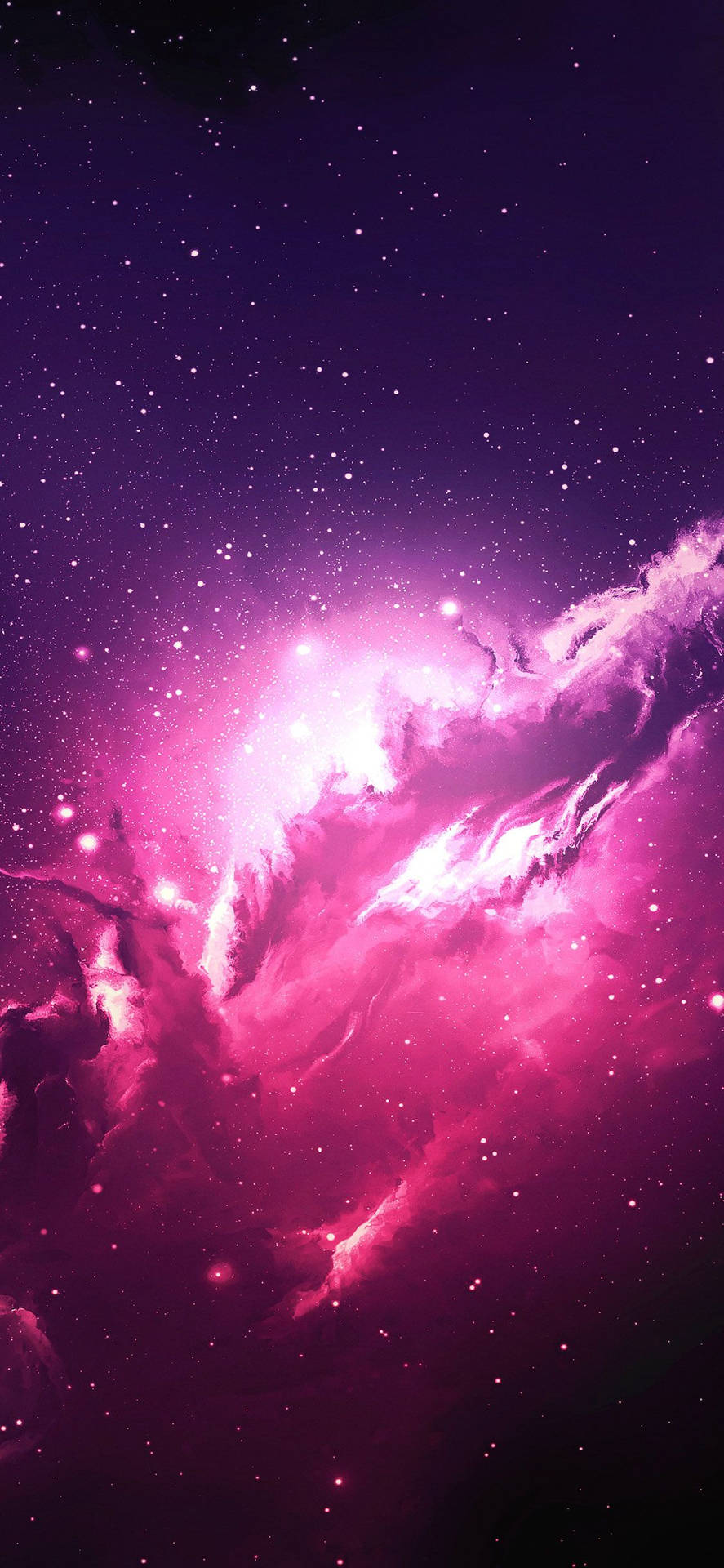 4k Phone Background Pink Star In Galaxy Background