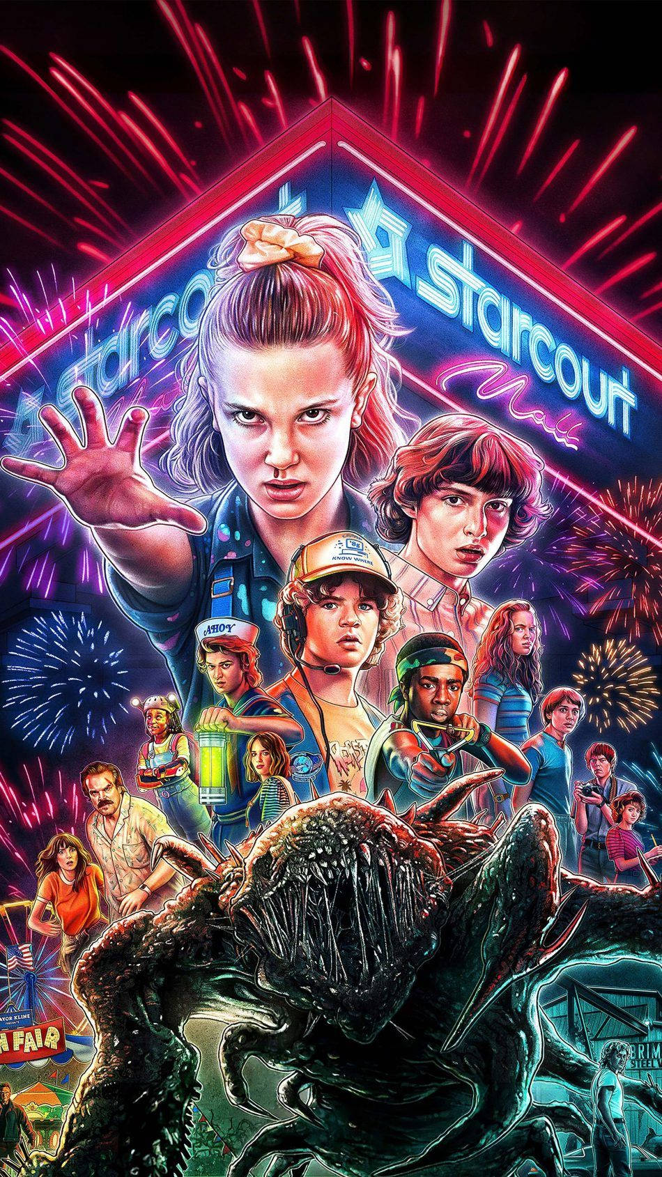 4k Phone Background Stranger Things Season 3