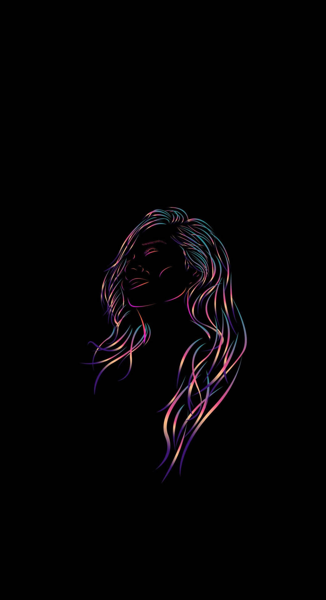 4k Phone Background Woman Drawing Background
