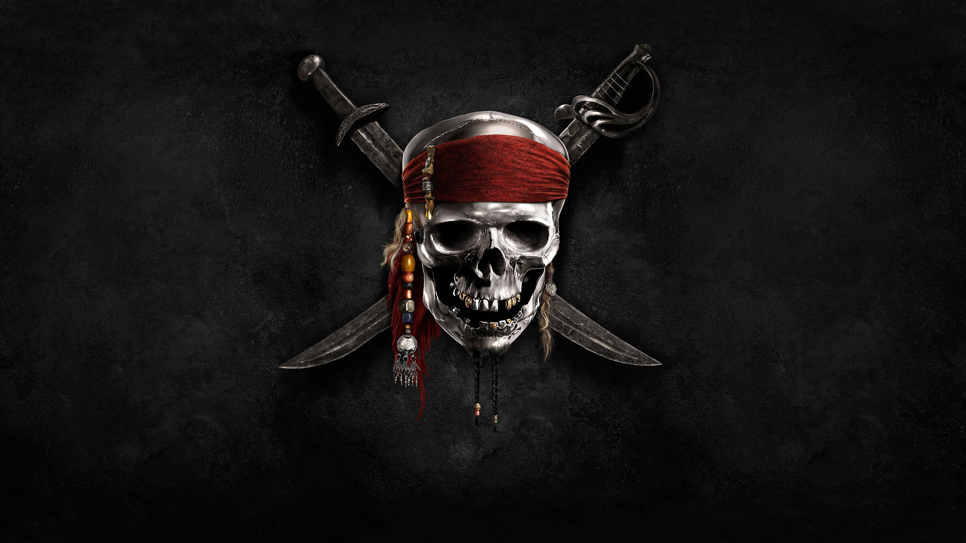 4k Pirate Skull Background