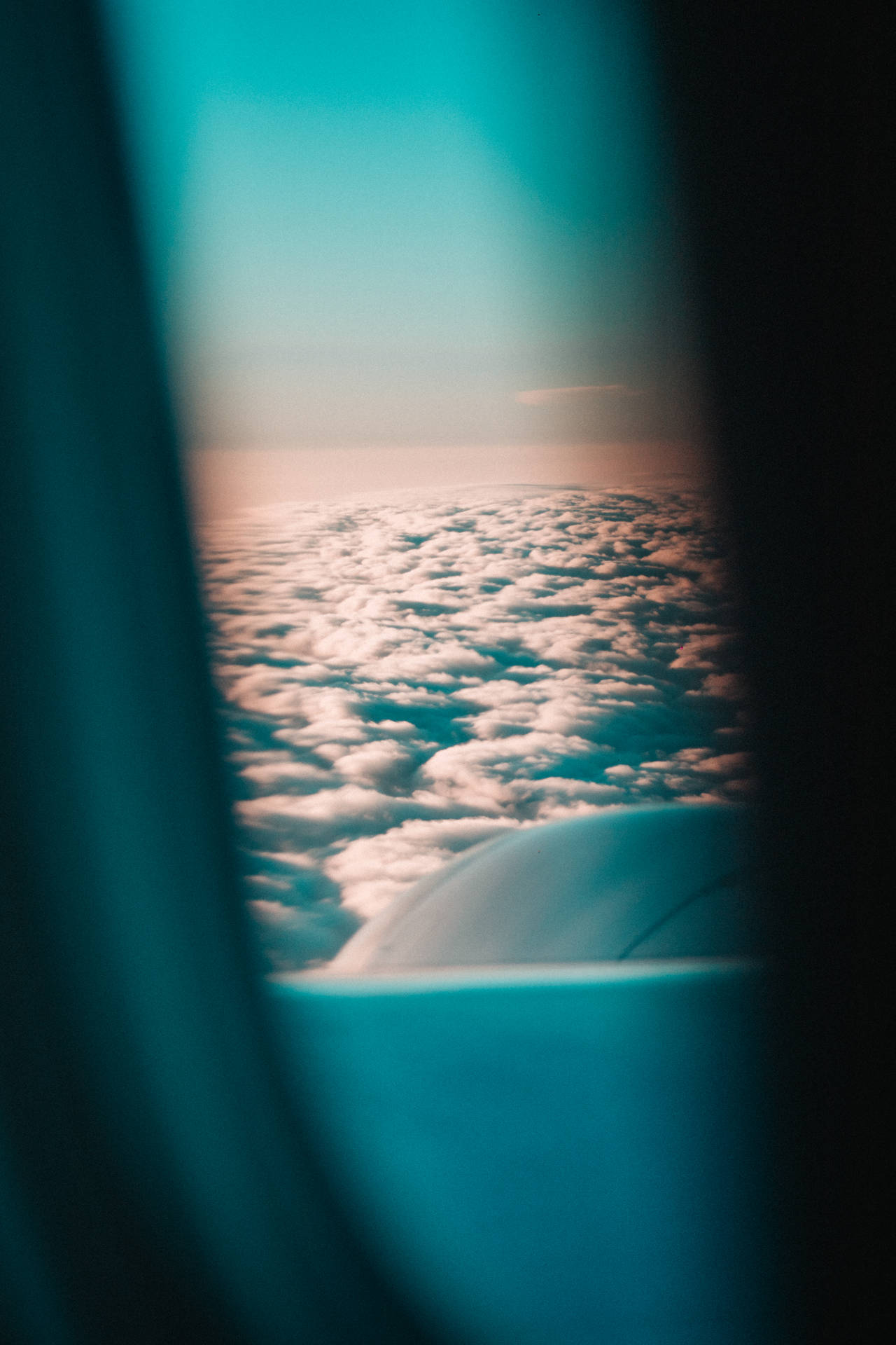 4k Plane Window View Background