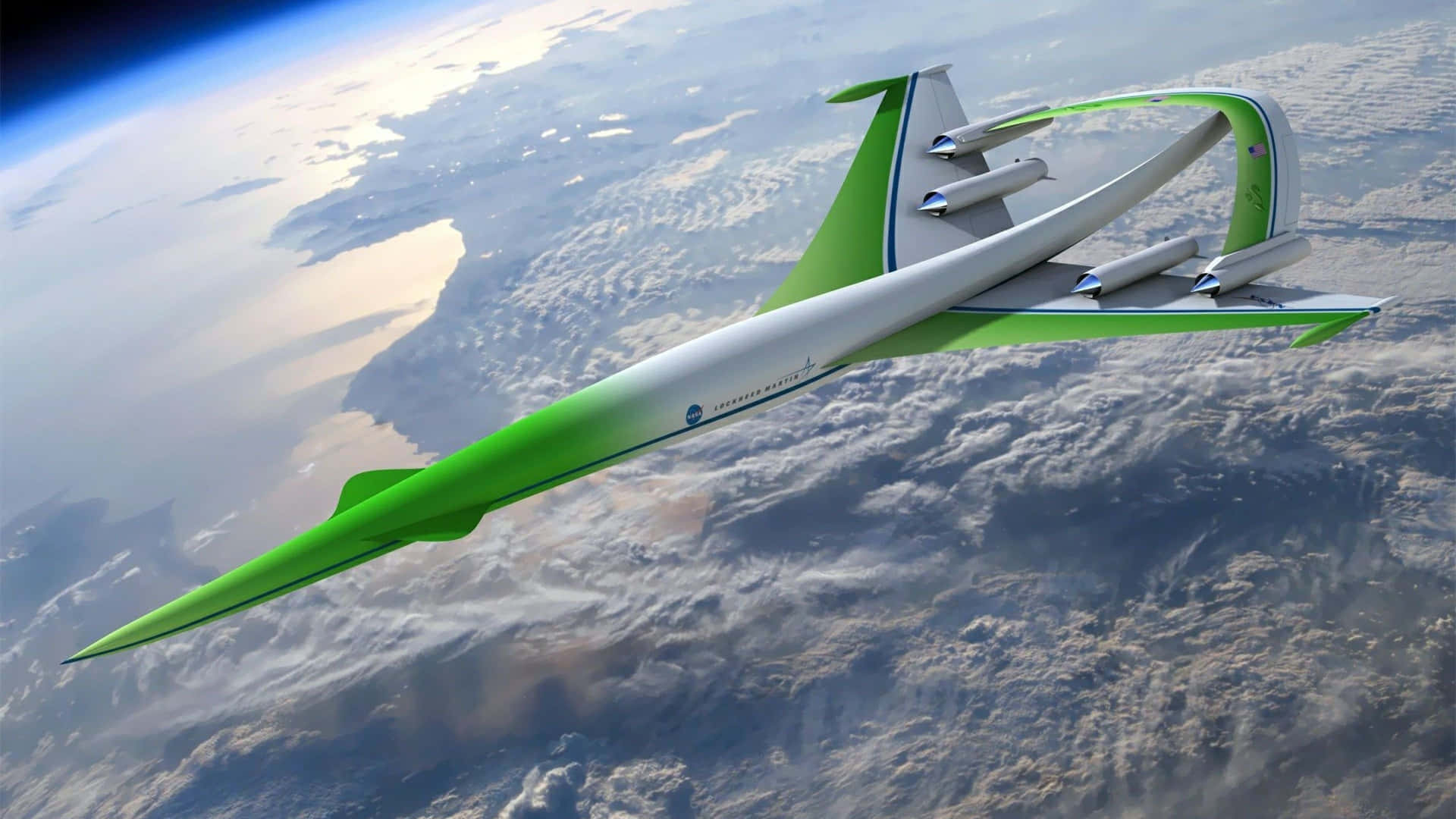4k Planes Flying Over Earth Background