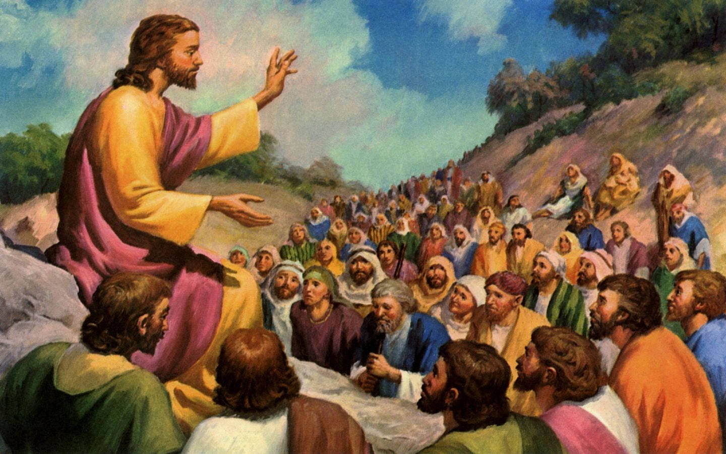 4k Preaching Jesus Background
