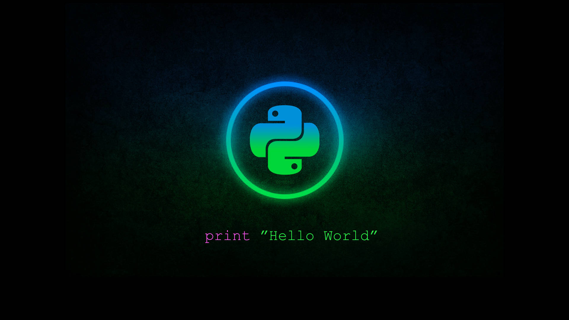 4k Programming Print Hello World Background