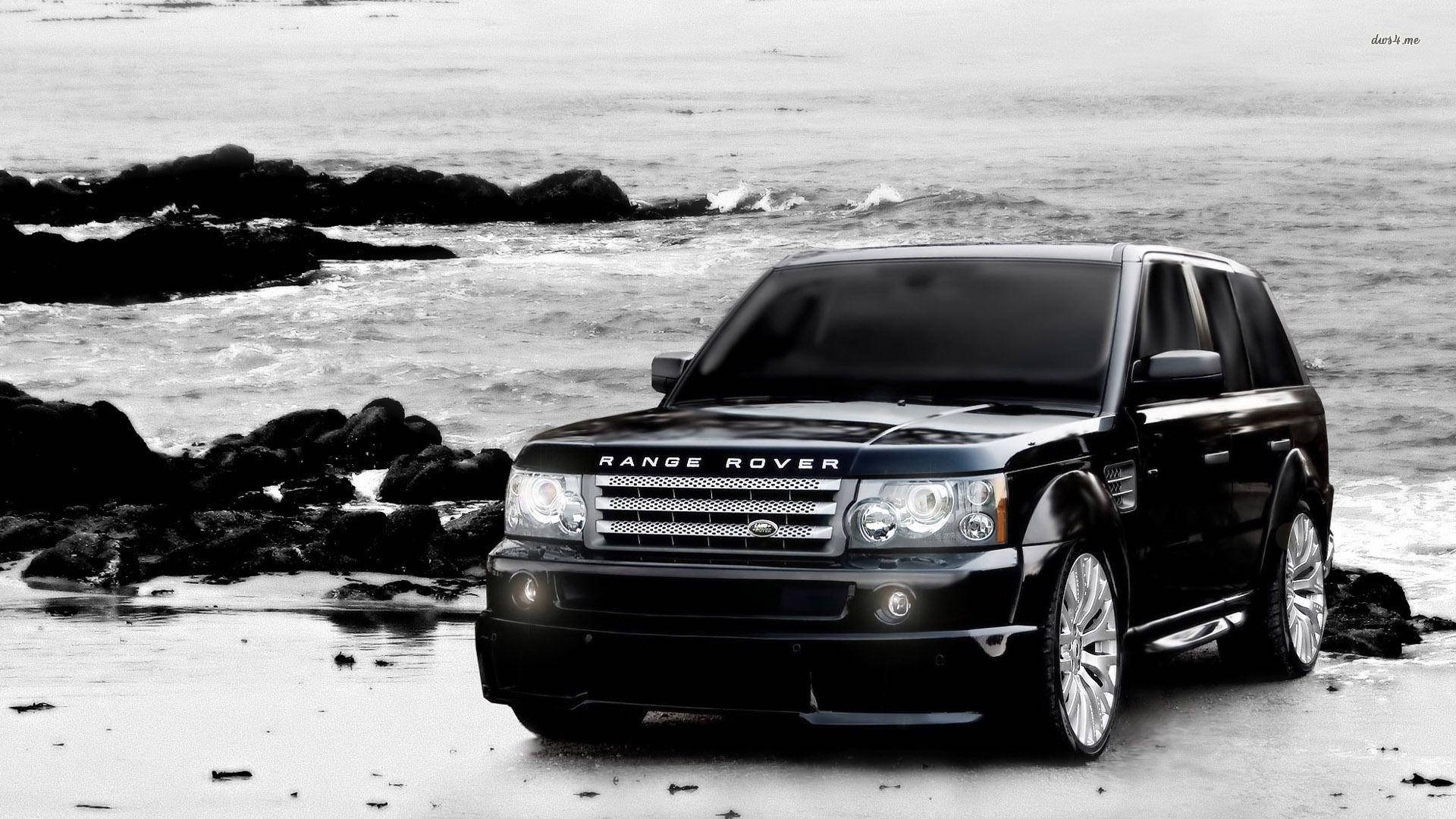 4k Range Rover Black And White Background