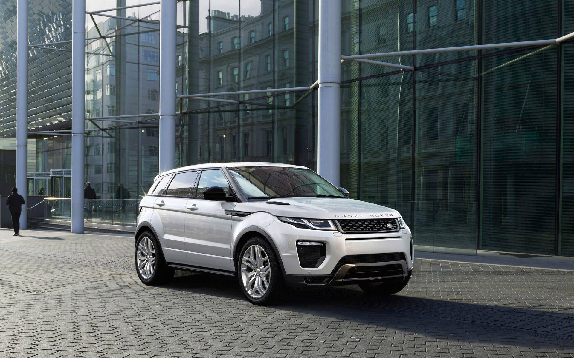 4k Range Rover Glass Building Background