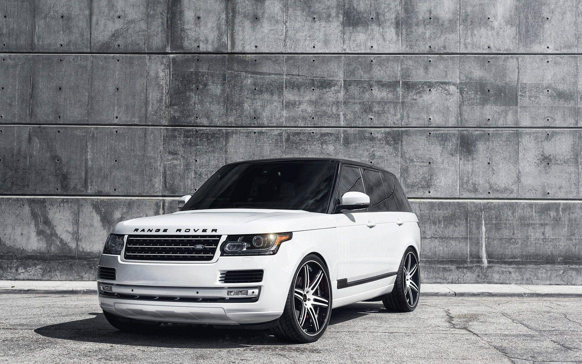 4k Range Rover White Background