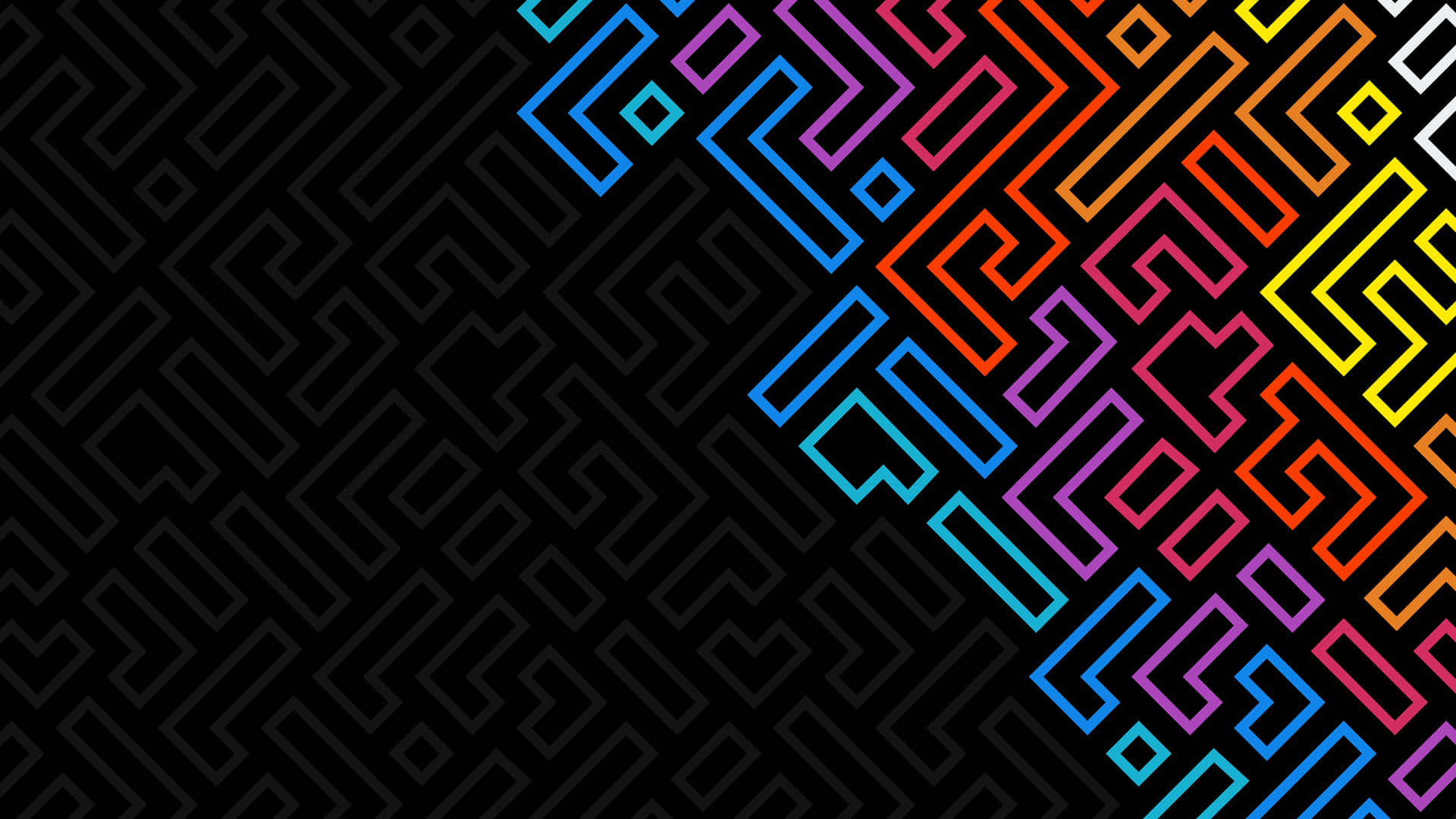 4k Resolution Neon Pattern Background