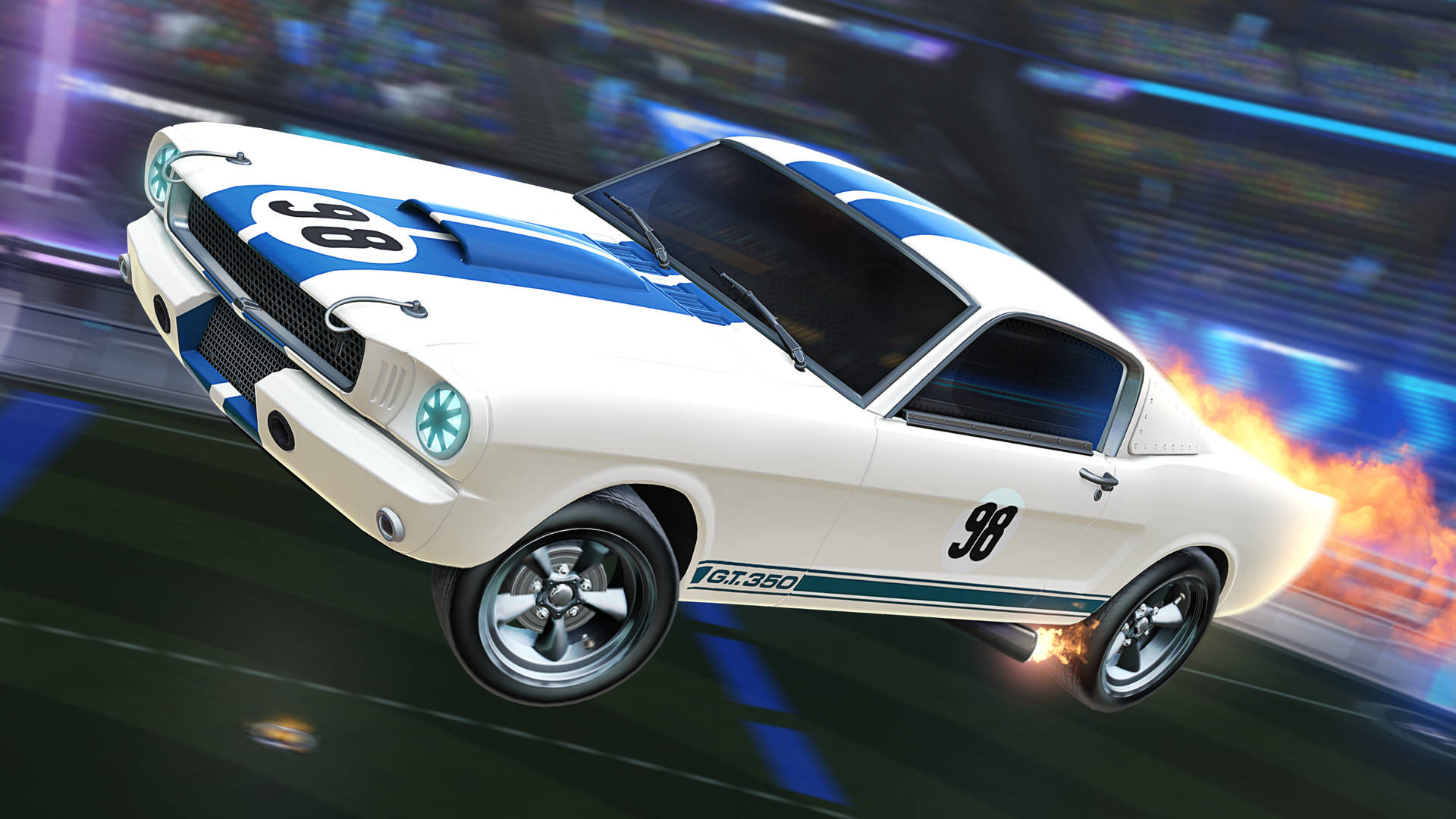 4k Rocket League Shelby Mustang Background