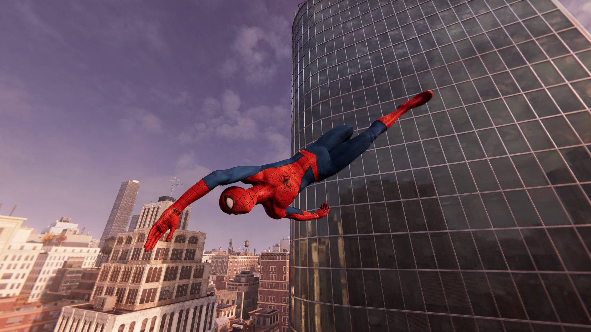 4k Spiderman Diving Background