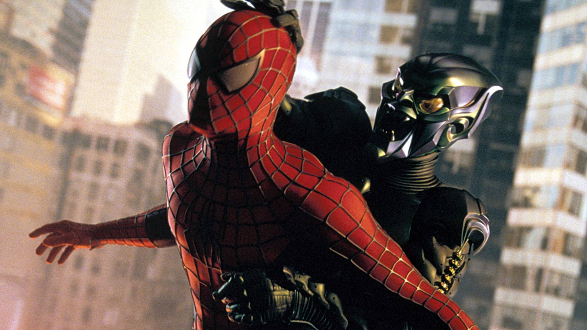 4k Spiderman Fighting With Green Goblin
