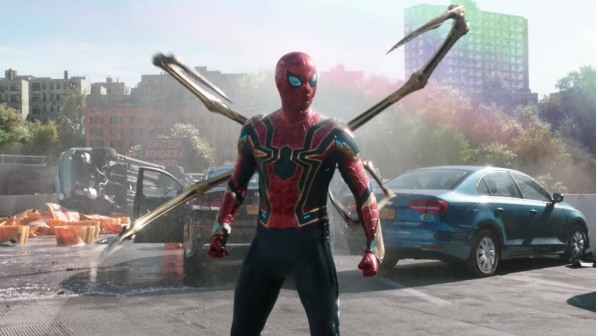 4k Spiderman Iron Spider Armor Background
