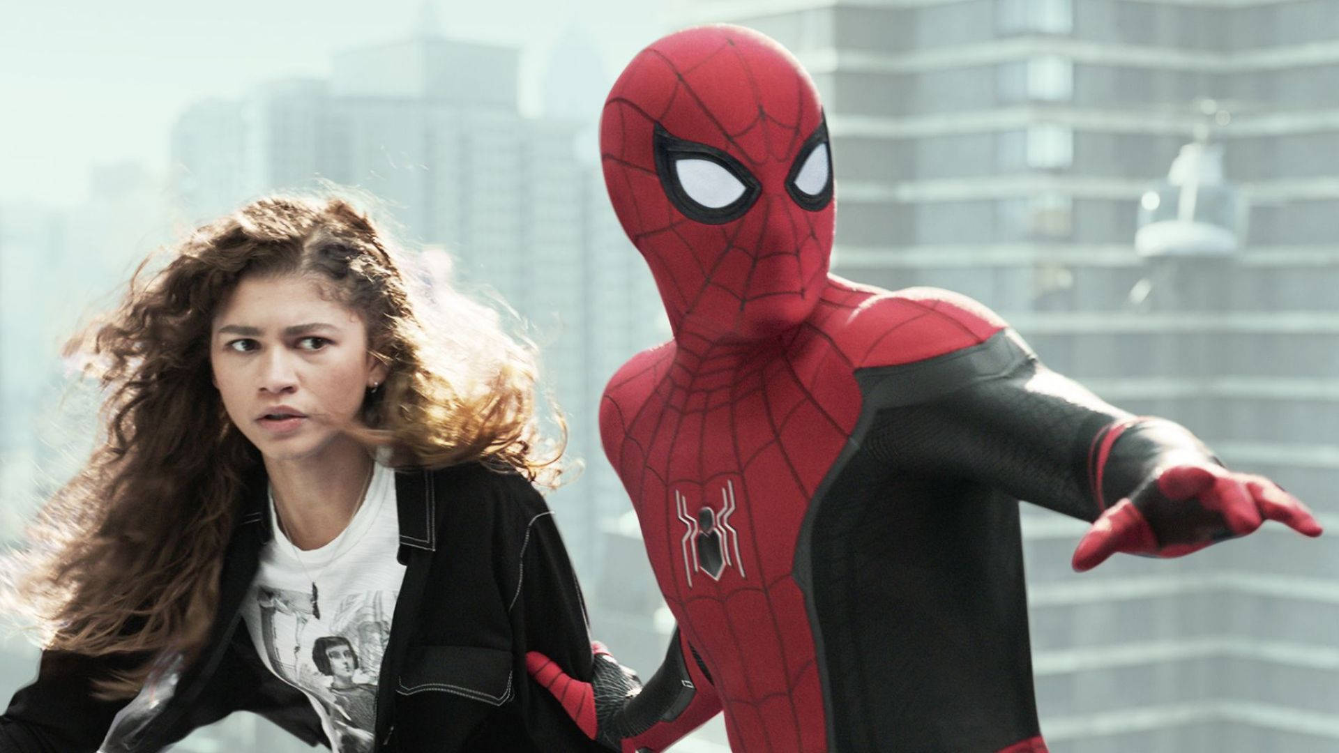 4k Spiderman Saving Mary Jane Background