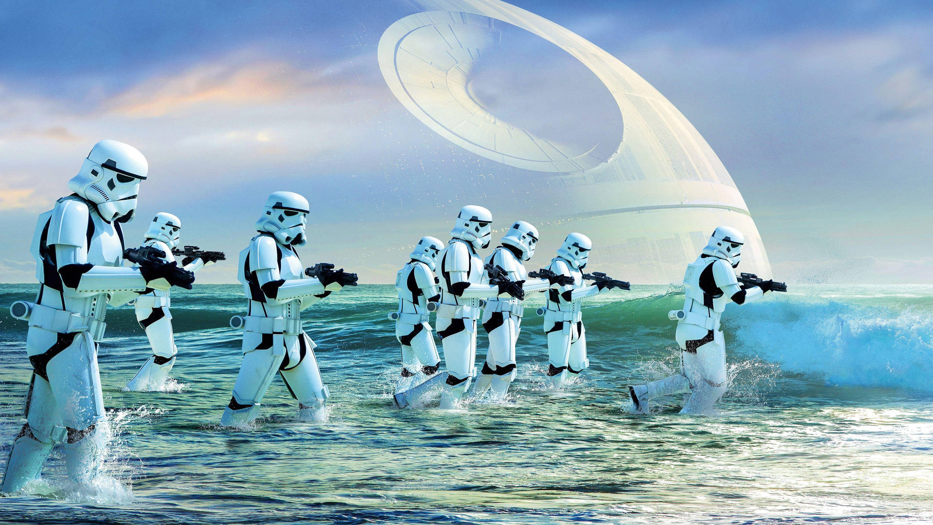 4k Star Wars Rogue One Stormtroopers Background