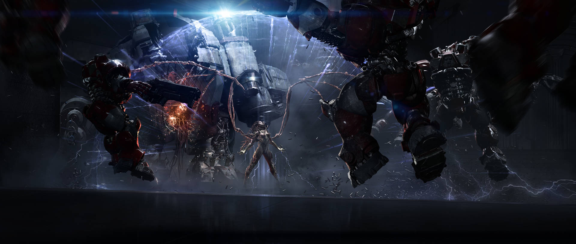 4k Starcraft Power Armored Characters Background