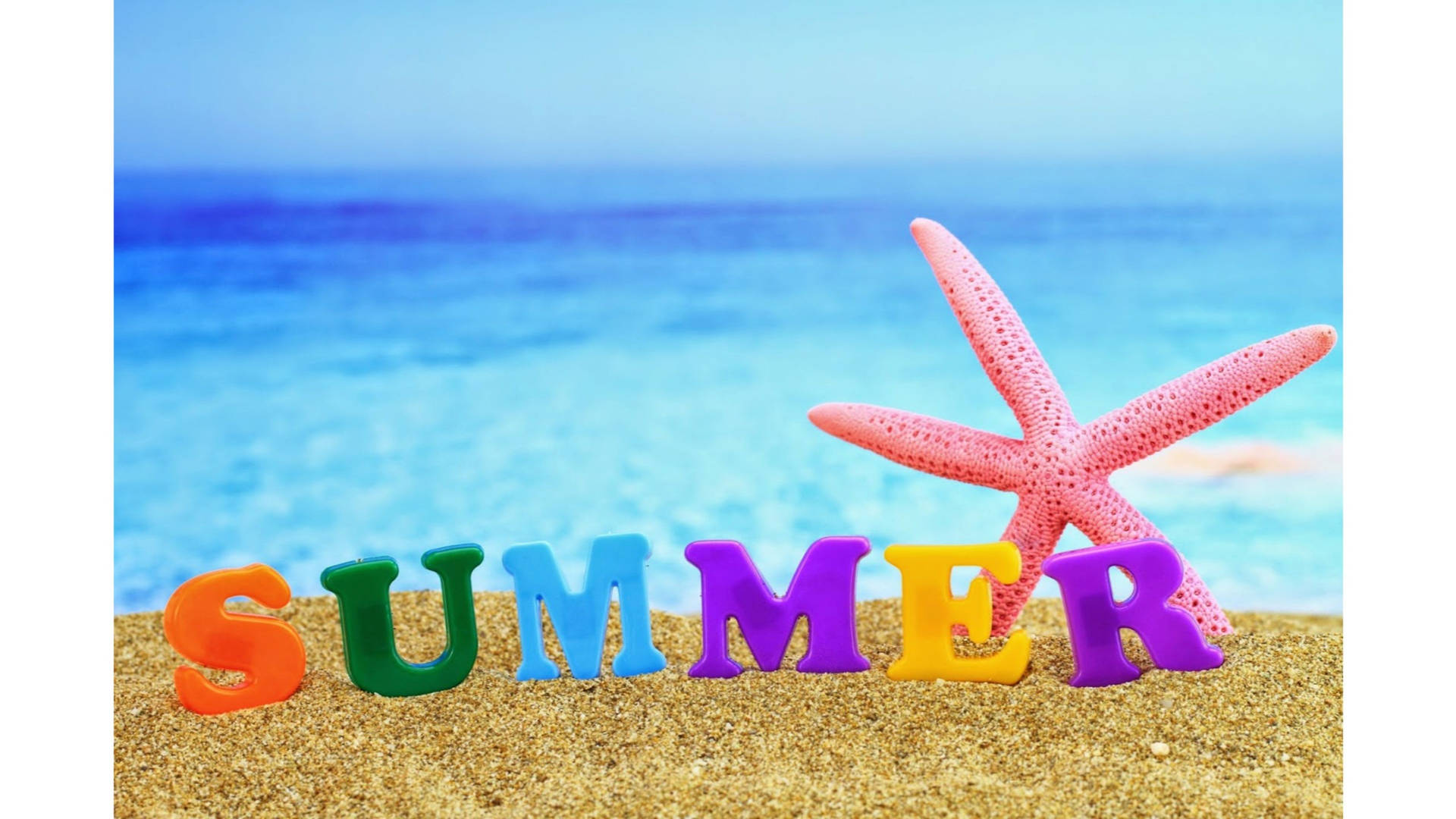 4k Summer Letters Background