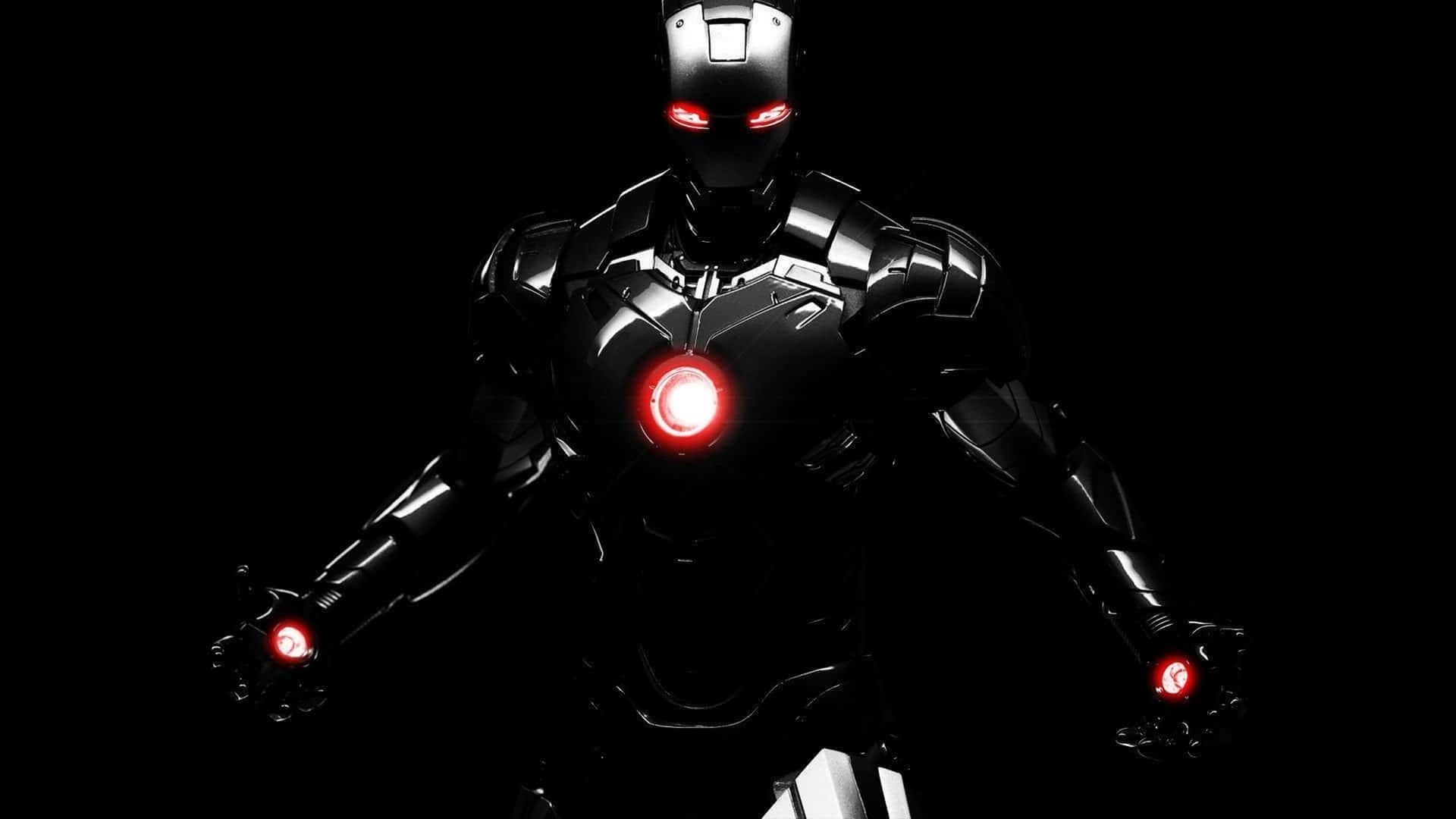 4k Superhero Black Iron Man Background