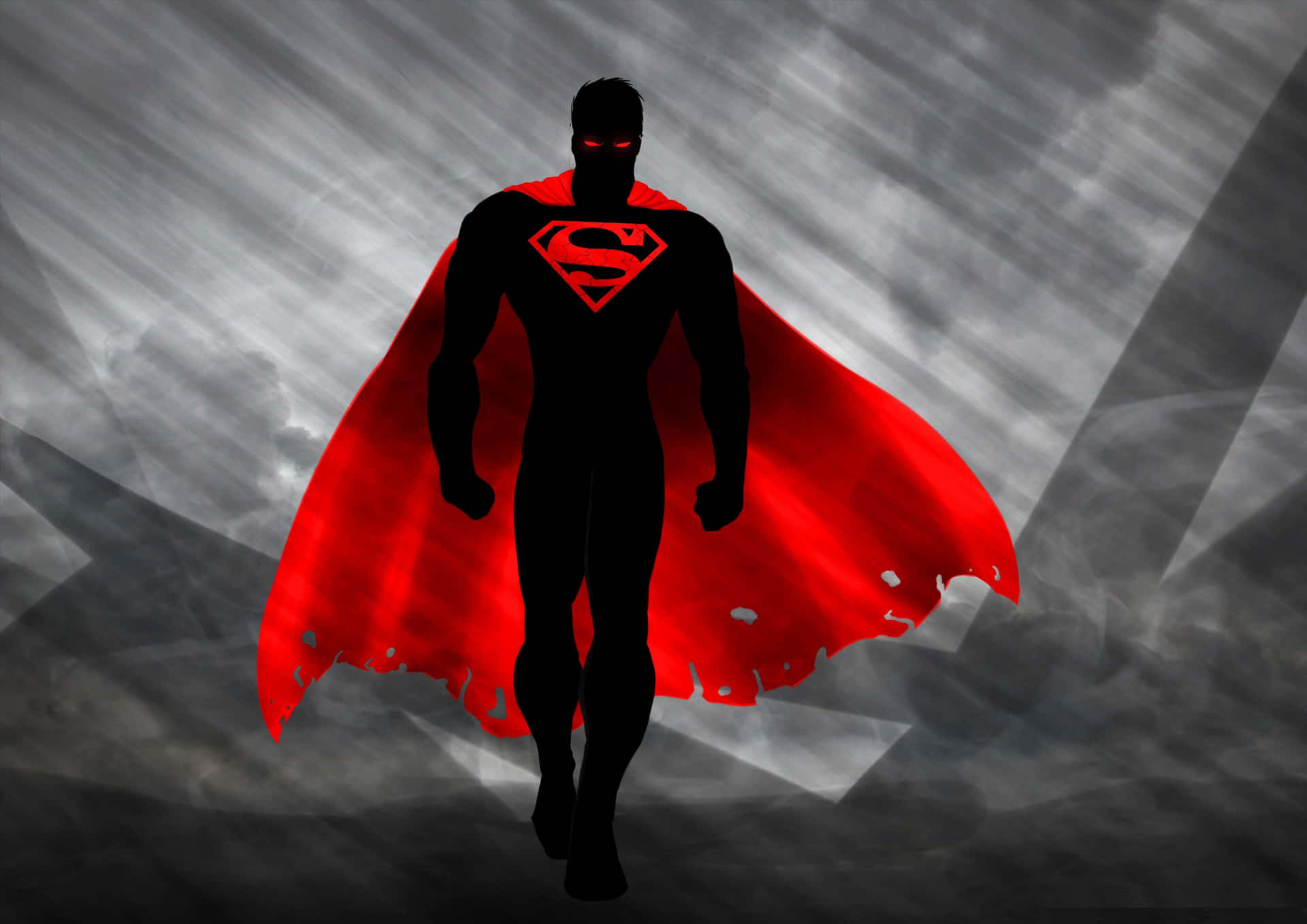 4k Superhero Black Superman Background