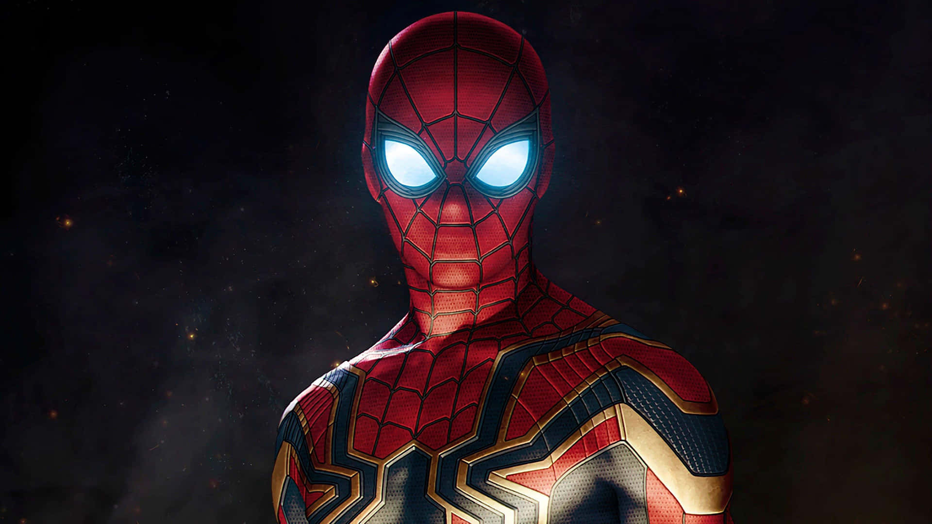 4k Superhero Spider-man In Iron Spider Suit Background