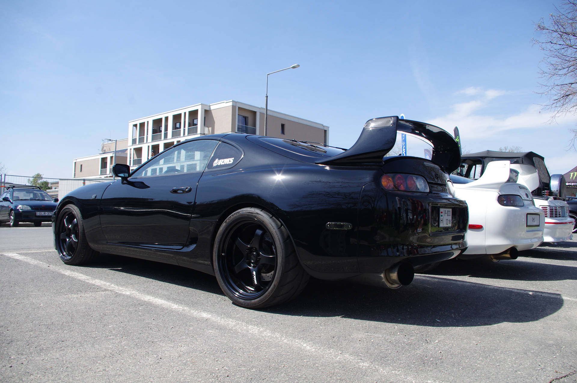 4k Supra Rear Closeup Background