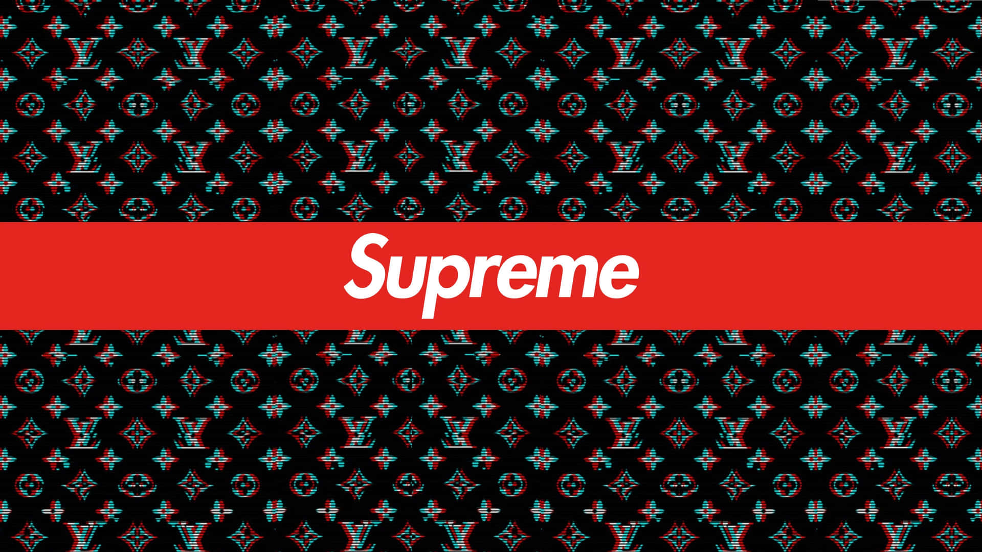 4k Supreme Black Louis Vuitton