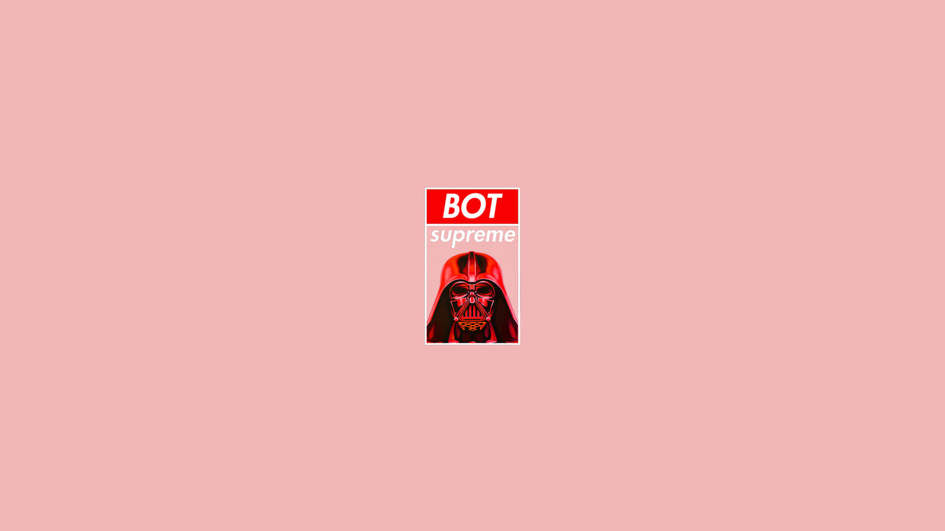 4k Supreme Darth Vader In Pink Background