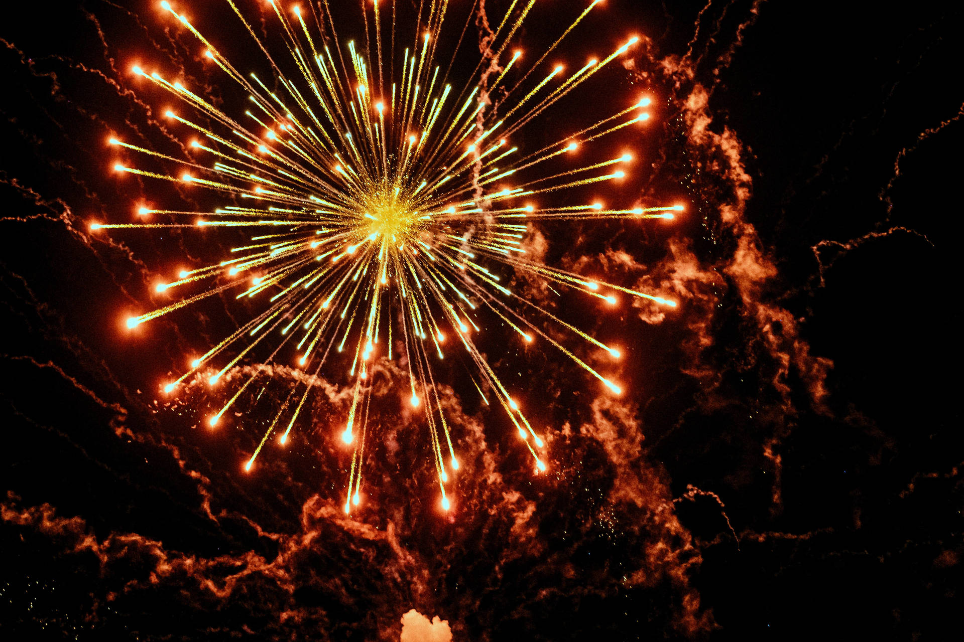 4k Tablet Fireworks Background