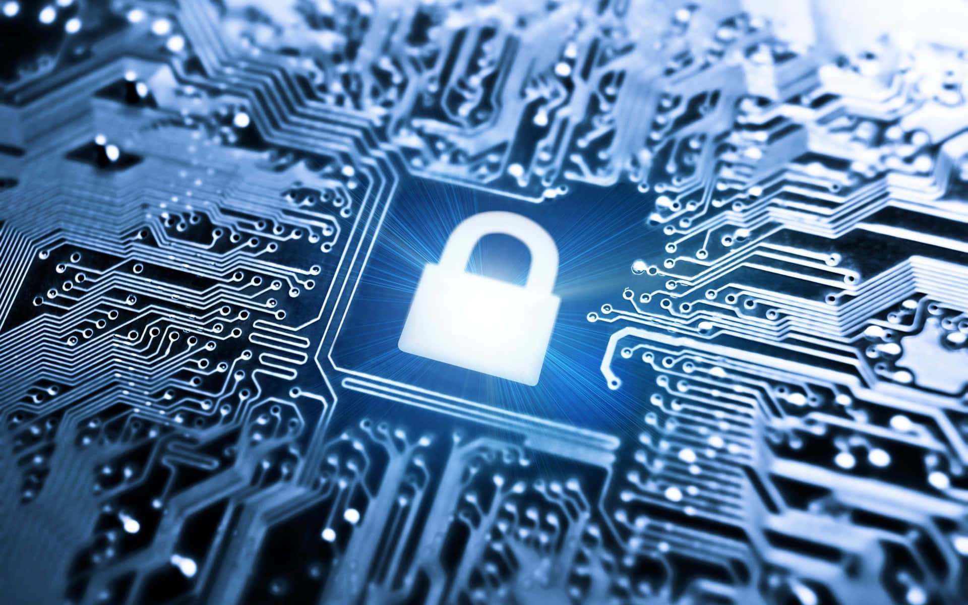 4k Tech Lock Security Background