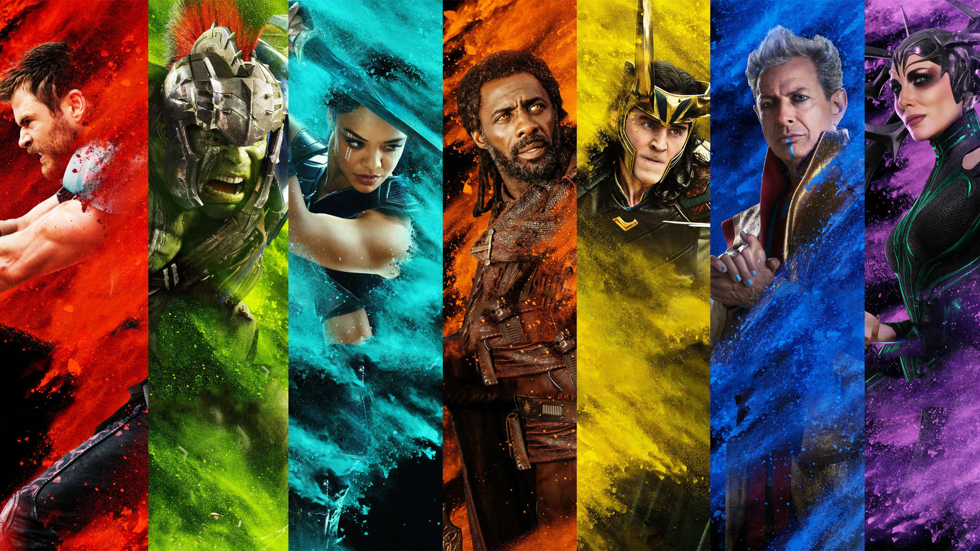 4k Thor: Ragnarok Characters Background