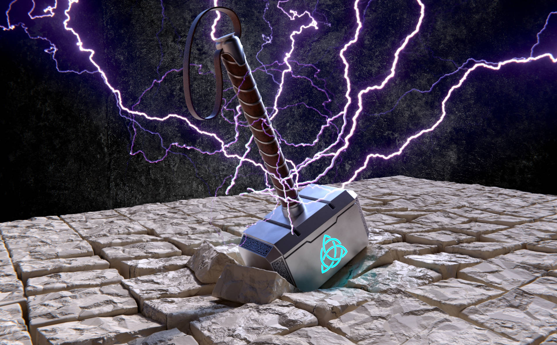 4k Thor’s Hammer Background