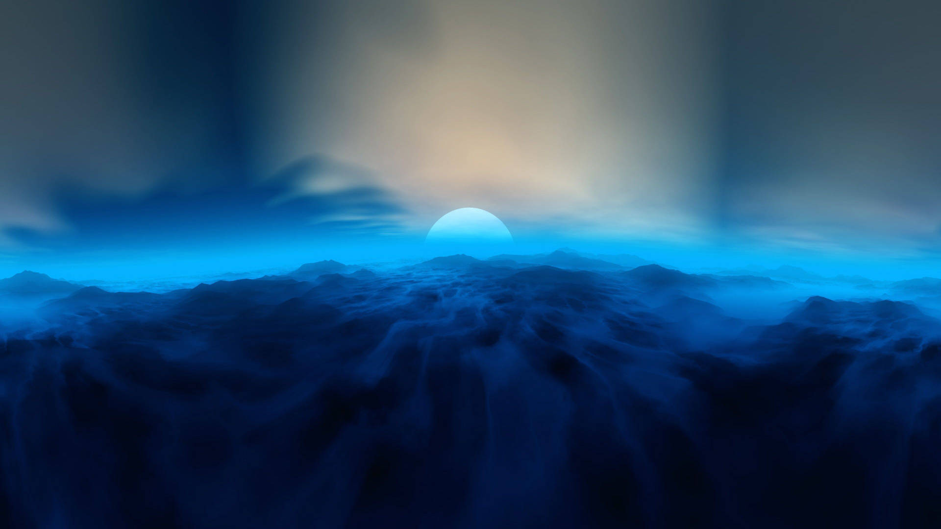 4k Ultra Hd 2160p Blue Horizon Background