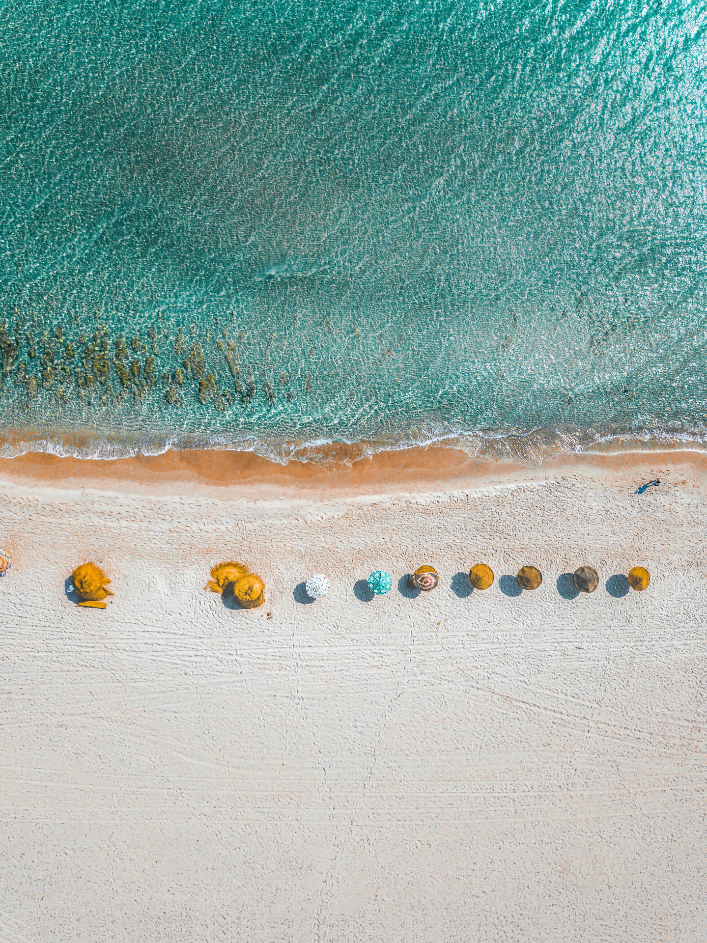 4k Ultra Hd Beach Top View Background