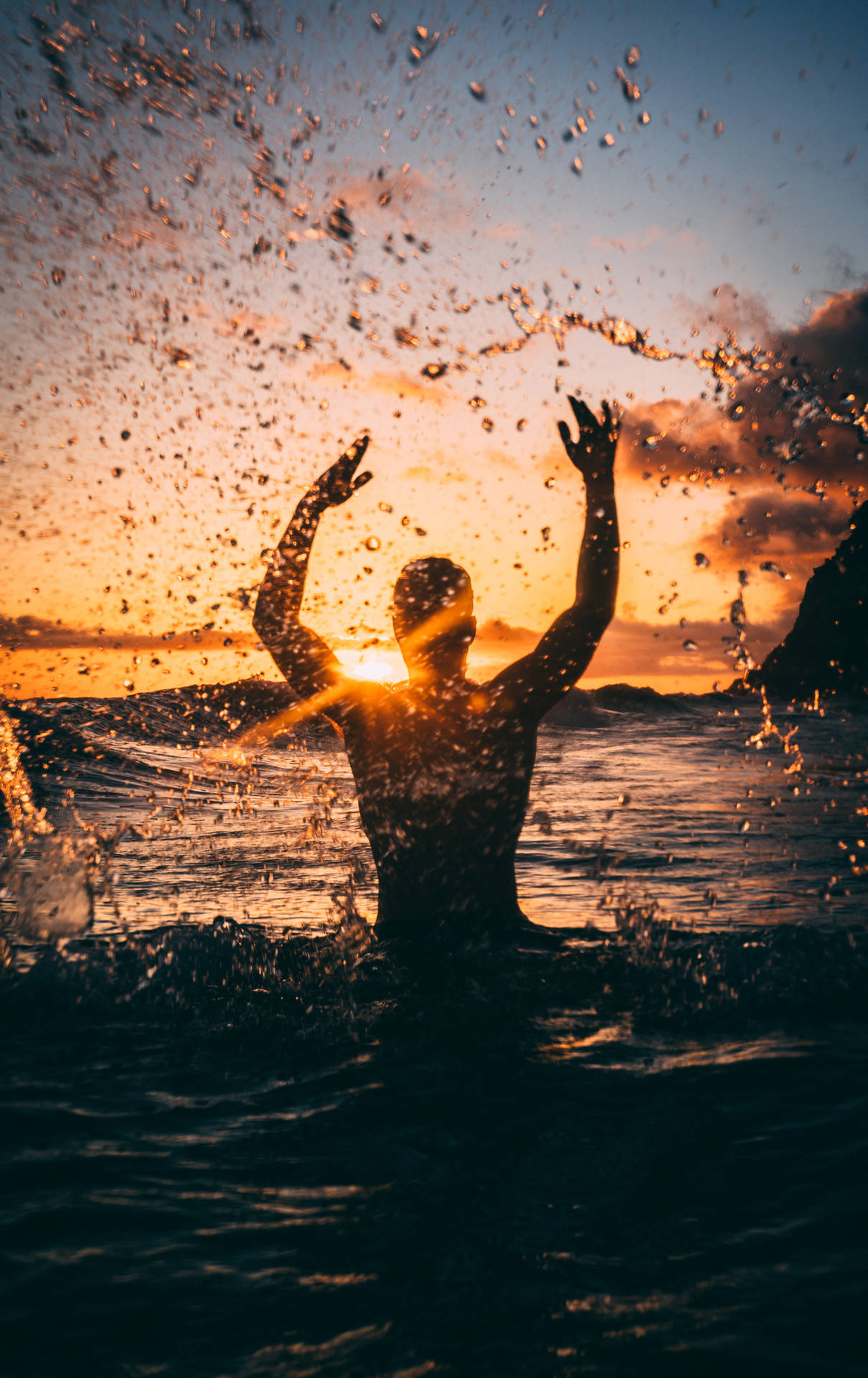 4k Ultra Hd Beach Water Splash