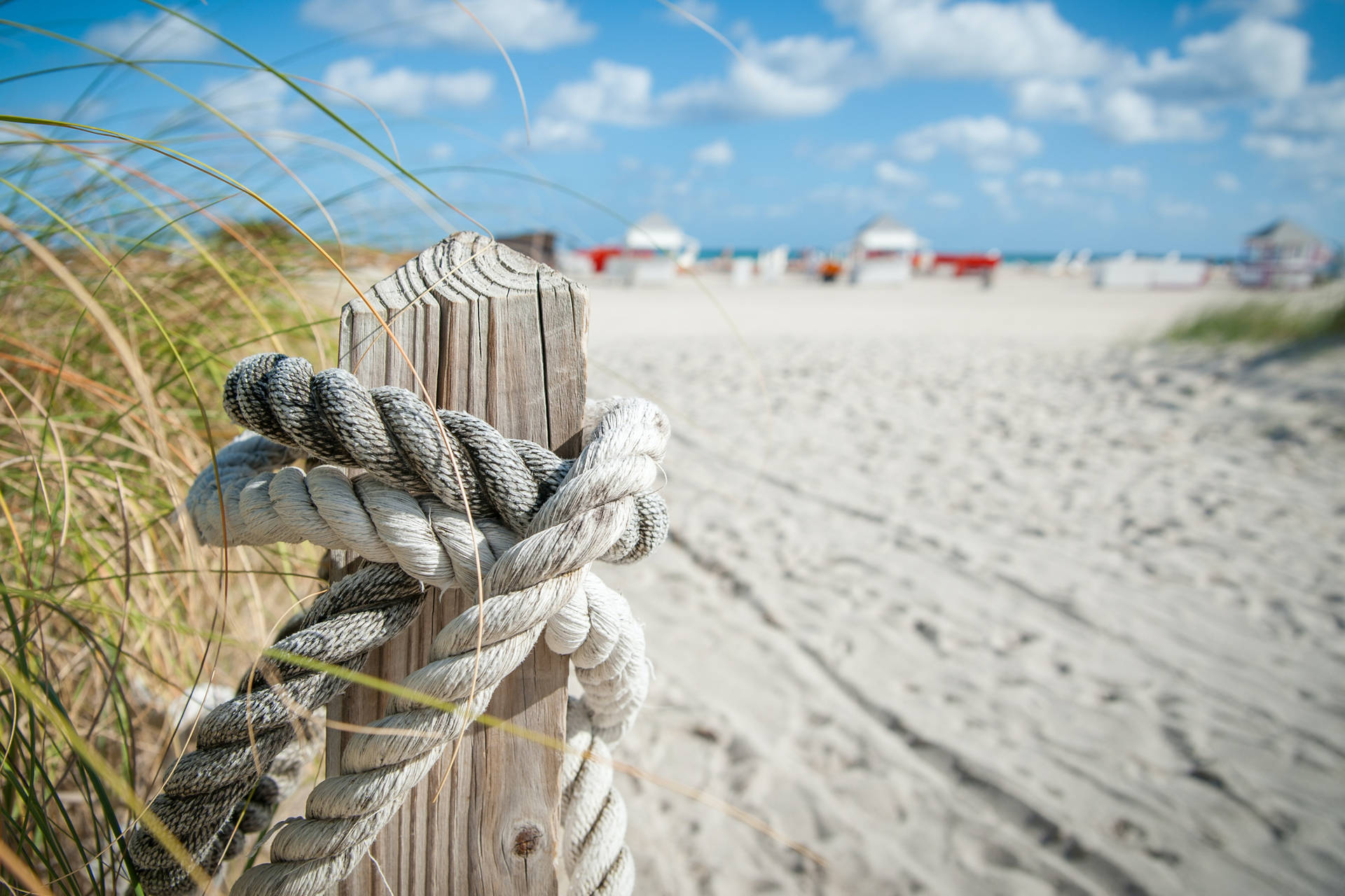 4k Ultra Hd Beach Wooden Post