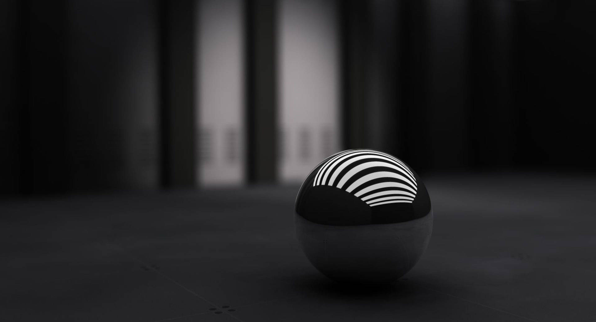4k Ultra Hd Black And White Ball Background