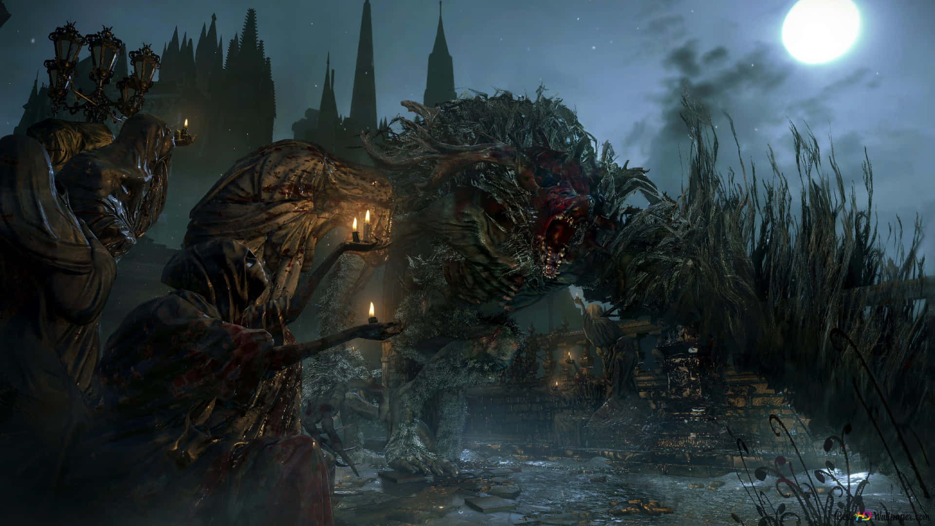 4k Ultra Hd Bloodborne Monster Background