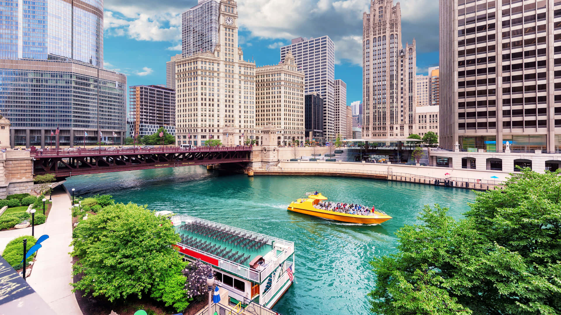 4k Ultra Hd Chicago Daytime Background