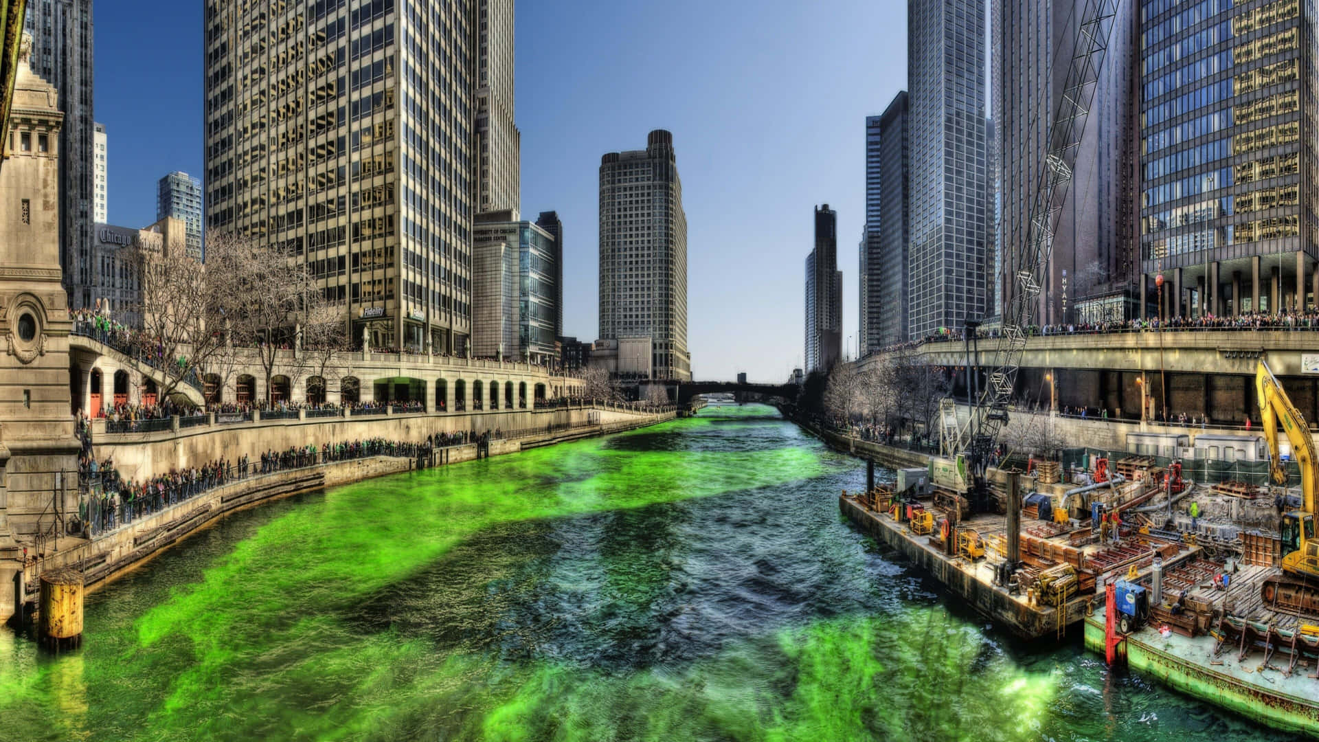 4k Ultra Hd Chicago River Background