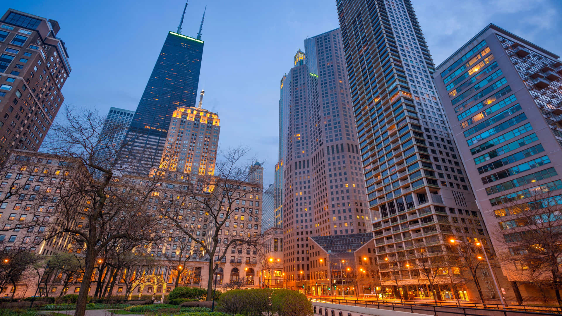 4k Ultra Hd Chicago Structures Background