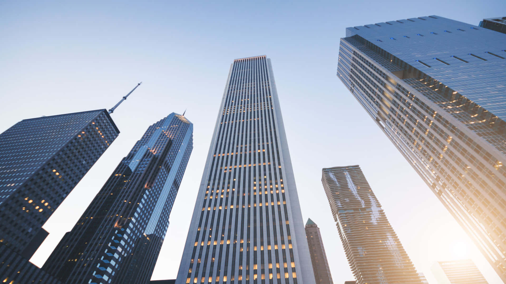 4k Ultra Hd Chicago Tall Buildings Background