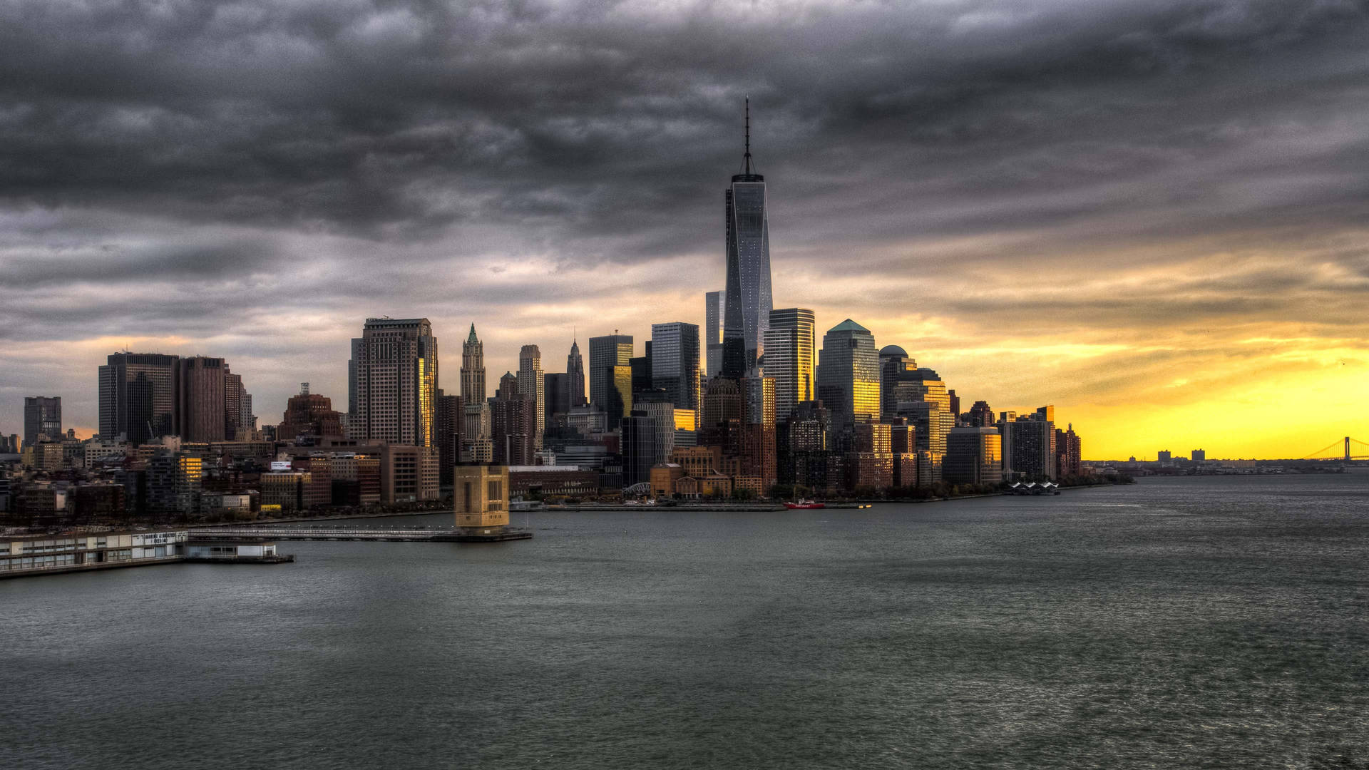 4k Ultra Hd City New York One World Trade Center Background