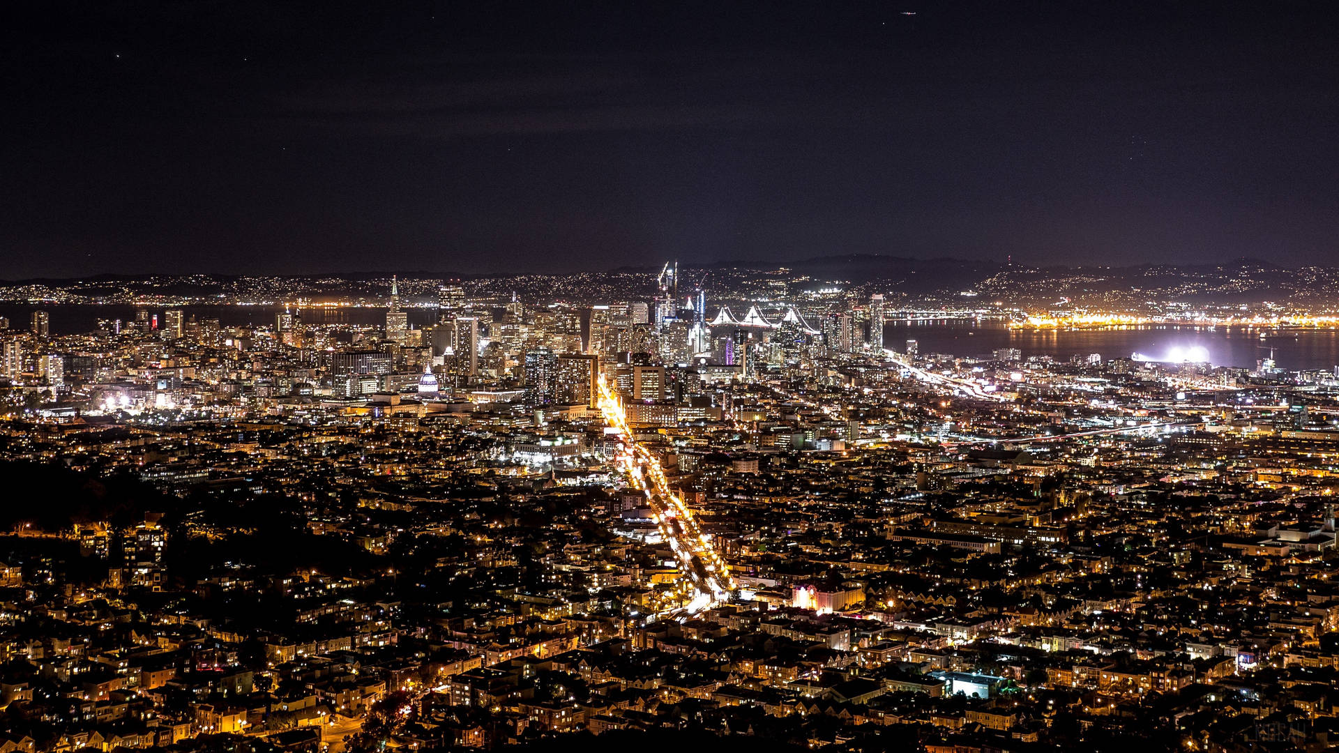 4k Ultra Hd City Of San Francisco Aerial View Background