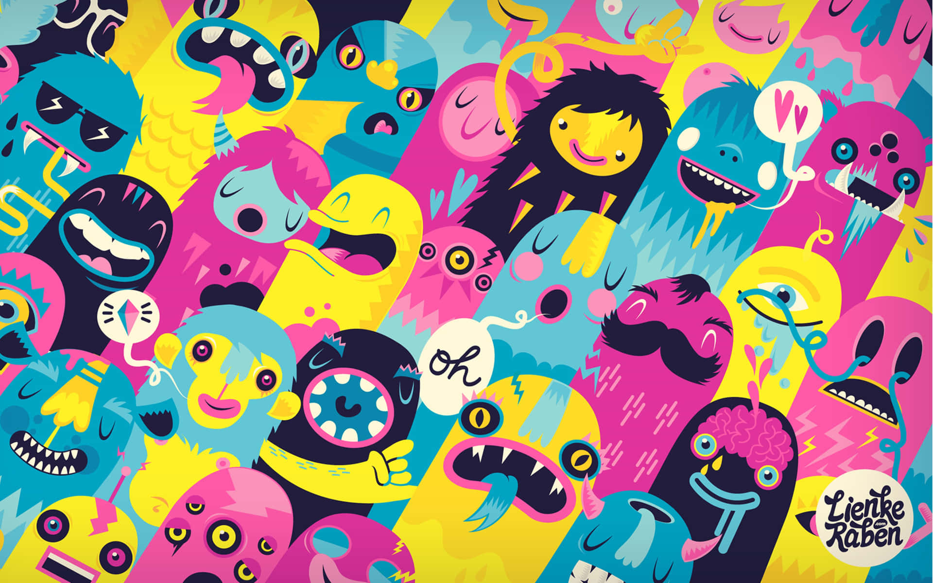 4k Ultra Hd Cute Monster Background